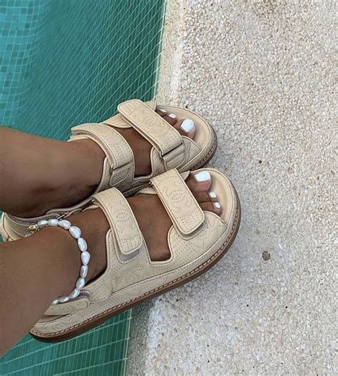 nude chanel sandal